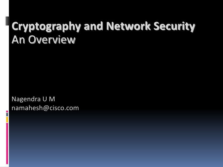 cryptography and security